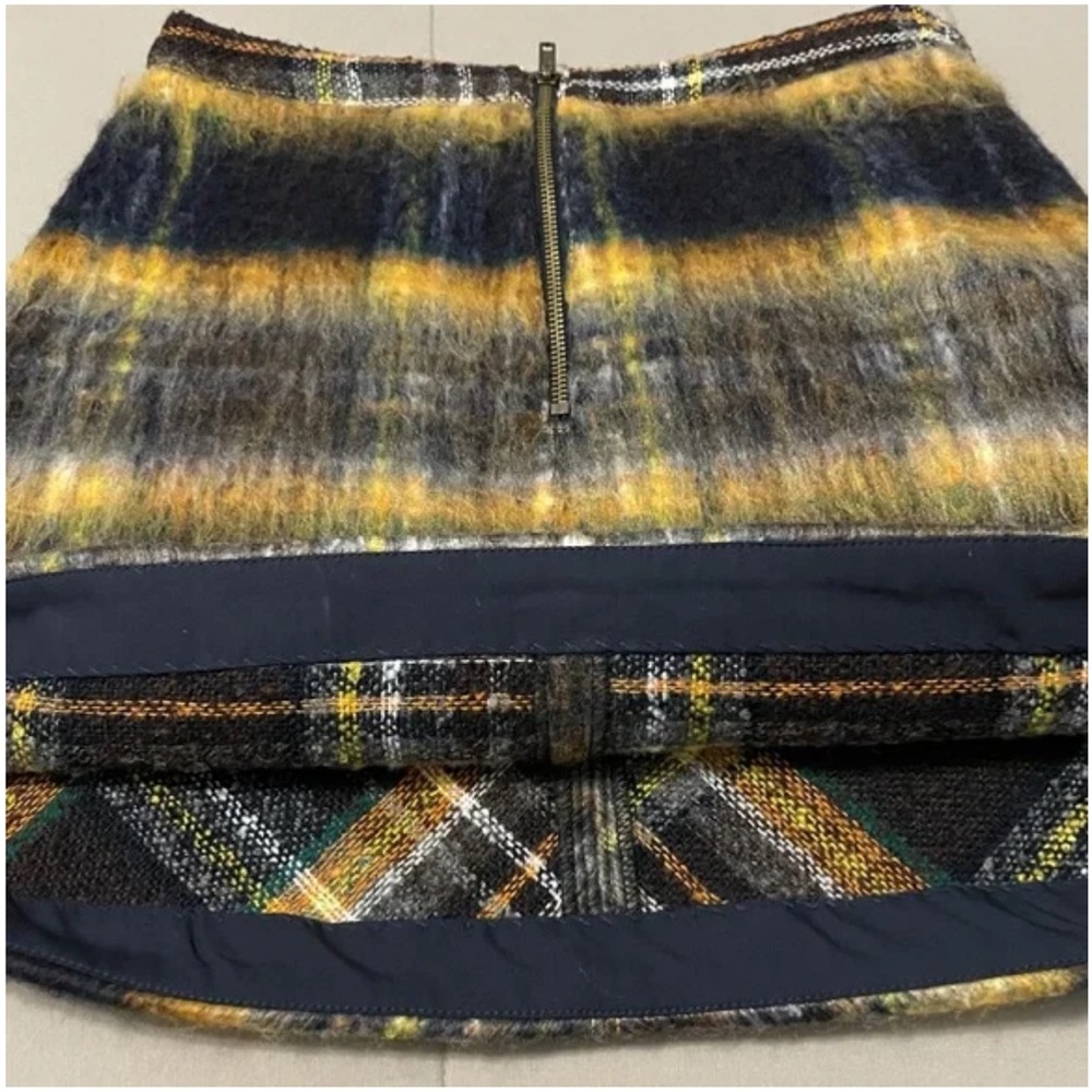 Urban Outfitters Journey Wool Pelmet Plaid Mini Skirt Size S - Picture 6 of 13